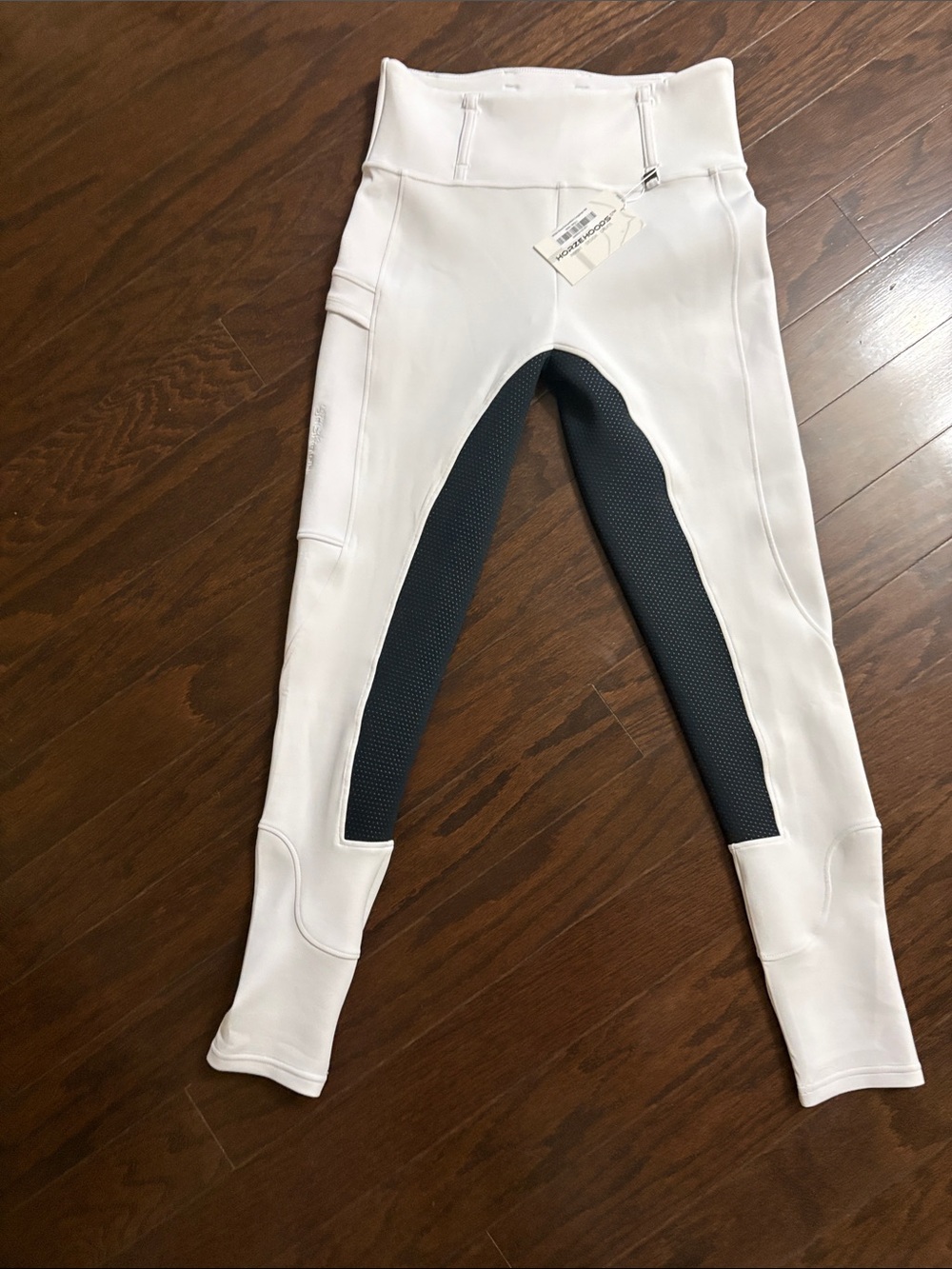 White Navy Full Seat Show Breeches NWT